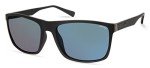 Kenneth Cole Men's Matte Black/Blue Mirror Sunglasses