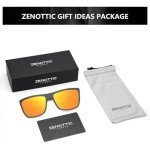 ZENOTTIC Men's Polarized Square Sunglasses with UV400 Protection