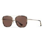 WearMe Pro Women’s Polarized Square Sunglasses - Beige Tortoise