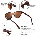 FEISEDY Polarized Cat Eye Sunglasses for Women