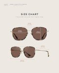 WearMe Pro Women’s Polarized Square Sunglasses - Beige Tortoise