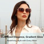 Dollger Oversized Square Sunglasses for Men and Women