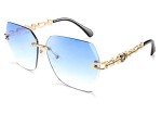 FEISEDY Women’s Rimless Designer Sunglasses B2567