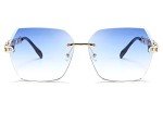 FEISEDY Women’s Rimless Designer Sunglasses B2567