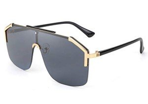 Oversized Rimless Retro Sunglasses for Men & Women
