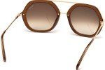 Emilio Pucci 47F Metal Sunglasses - Brown Gradient