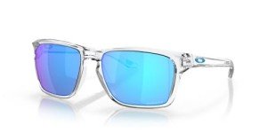 Oakley Sylas Rectangular Sunglasses - Polished Clear/Sapphire
