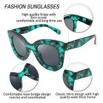 FEISEDY Oversized Square Retro Sunglasses B2572