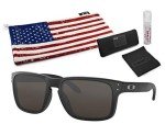 Oakley Holbrook Matte Black Sunglasses with Cleaning Kit