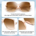 Dollger Oversized Square Sunglasses for Men and Women