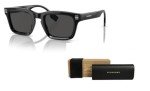 Burberry Men's Black Rectangular Sunglasses + Eyewear Kit