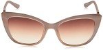 GUESS Retro Cat Eye Sunglasses in Shiny Beige