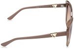GUESS Retro Cat Eye Sunglasses in Shiny Beige