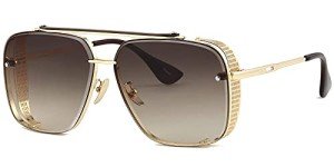 Stylish Oversized Square Aviator Sunglasses for Men
