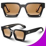VISOONE UV400 Rectangle Y2K Sunglasses for All
