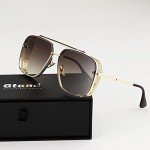 Stylish Oversized Square Aviator Sunglasses for Men