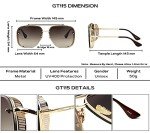 Stylish Oversized Square Aviator Sunglasses for Men