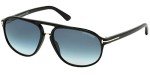 Tom Ford FT0447 Jacob Black/Blue Sunglasses 60mm