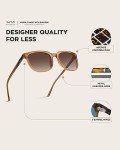 Retro Polarized Square Sunglasses - Brown Lens