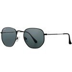 Pro Acme Small Square Designer Sunglasses - Black