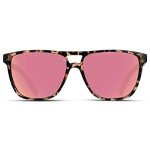 Polarized Double Bridge Aviator Sunglasses - Peach Tortoise