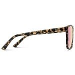 Polarized Double Bridge Aviator Sunglasses - Peach Tortoise
