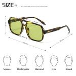 Retro Oversized Aviator Sunglasses for Everyone