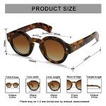 VANLINKER Vintage Round Polarized Sunglasses - Tortoise