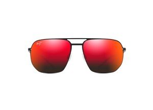 Maui Jim Sharks Cove Matte Black Polarized Sunglasses