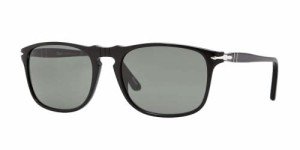 Persol PO3059S Black/Green Square Sunglasses for Men