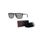 Persol PO3059S Black/Green Square Sunglasses for Men