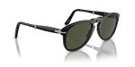 Persol Folding Black Sunglasses with Green Lenses
