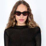 Illesteva Pamela Black and Brown Sunglasses