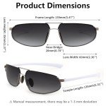 FEISEDY Polarized Vintage Aviator Sunglasses for Men