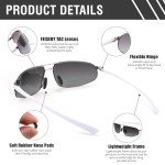 FEISEDY Polarized Vintage Aviator Sunglasses for Men