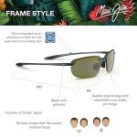 Maui Jim Hookipa Polarized Rimless Sunglasses - Grey/Maui HT