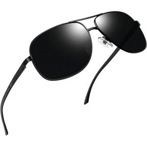 Joopin Men's Polarized Rectangular Designer Sunglasses