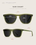 Polarized Square Sunglasses for Men by WearMe Pro