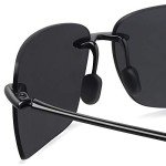 Tr90 Rimless Designer Sunglasses for Sports