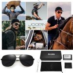 Joopin Men's Polarized Rectangular Designer Sunglasses
