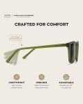 Polarized Square Sunglasses for Men by WearMe Pro