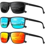 QALLY Men's Polarized Sports Sunglasses - UV400