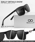 QALLY Men's Polarized Sports Sunglasses - UV400