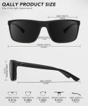 QALLY Men's Polarized Sports Sunglasses - UV400
