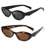 Trendy Cat Eye Oval Sunglasses for Women & Men