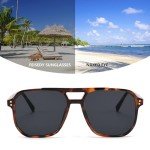 Retro Square Aviator Sunglasses for Stylish Look