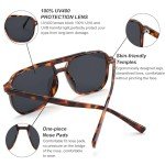 Retro Square Aviator Sunglasses for Stylish Look