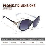 Trendy Oversized Polarized Sunglasses for Women
