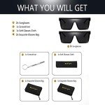 Dollger Oversized Black Square Sunglasses for All