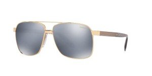 Versace Gold Frame Sunglasses with Polarized Lenses
